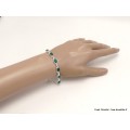 Bracelet Onyx vert pierres ovales Bracelets pierres naturelles LAM67.13