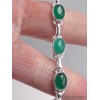 Bracelet Onyx vert pierres ovales Bracelets pierres naturelles LAM67.13