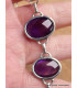 Bracelet Amethyste violette cabochon qualité AAA Bracelets pierres naturelles LAM67.16
