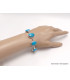 Gros bracelet Turquoise avec Pyrite Bijoux en Turquoise LAM67.22