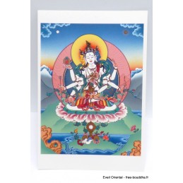 Carte postale bouddhiste Ushnisha Vijaya Cartes postales bouddhistes CPB51
