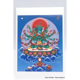 Carte postale bouddhiste Samajavajra - Cartes postales bouddhistes