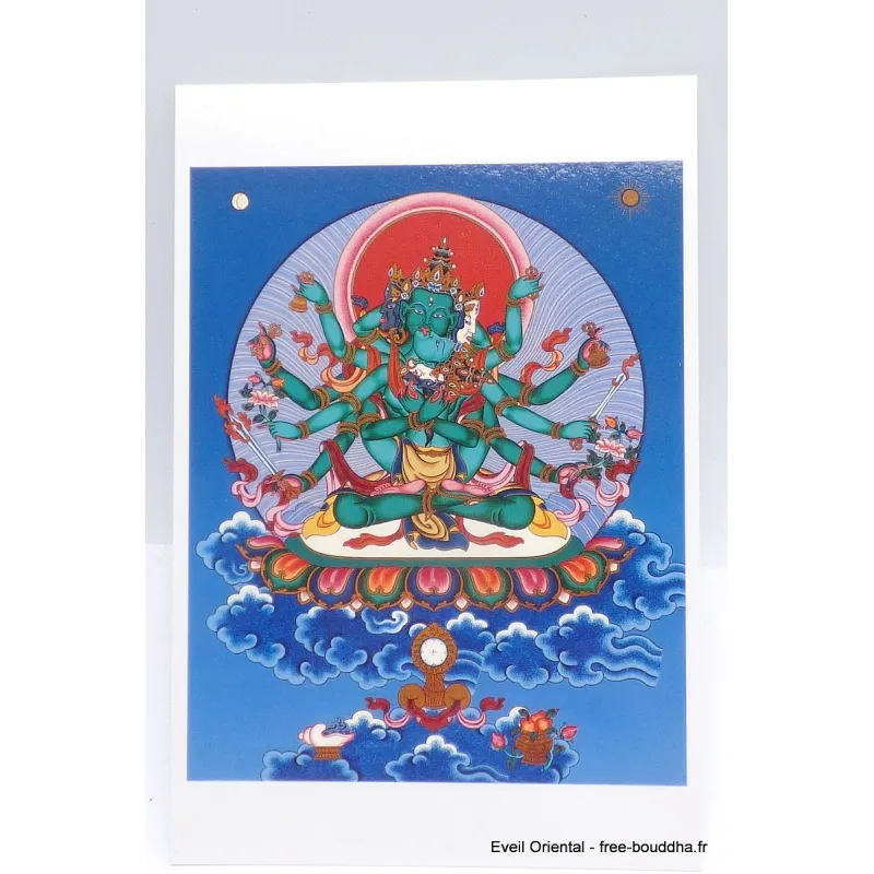 Carte postale bouddhiste Samajavajra - Cartes postales bouddhistes