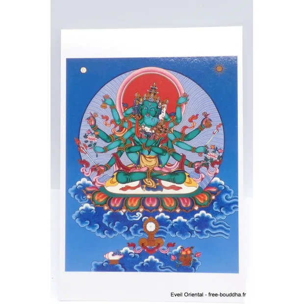 Carte postale bouddhiste Samajavajra - Cartes postales bouddhistes
