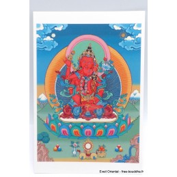 Carte postale bouddhiste Chenrezi Rouge Cartes postales bouddhistes CPB57