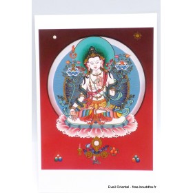 Carte postale bouddhiste Manjushri Blanc Cartes postales bouddhistes CPB58