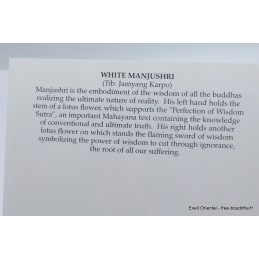 Carte postale bouddhiste Shambala blanc Cartes postales bouddhistes CPB62