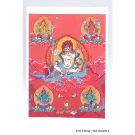Carte postale bouddhiste Shambala blanc - Cartes postales bouddhistes