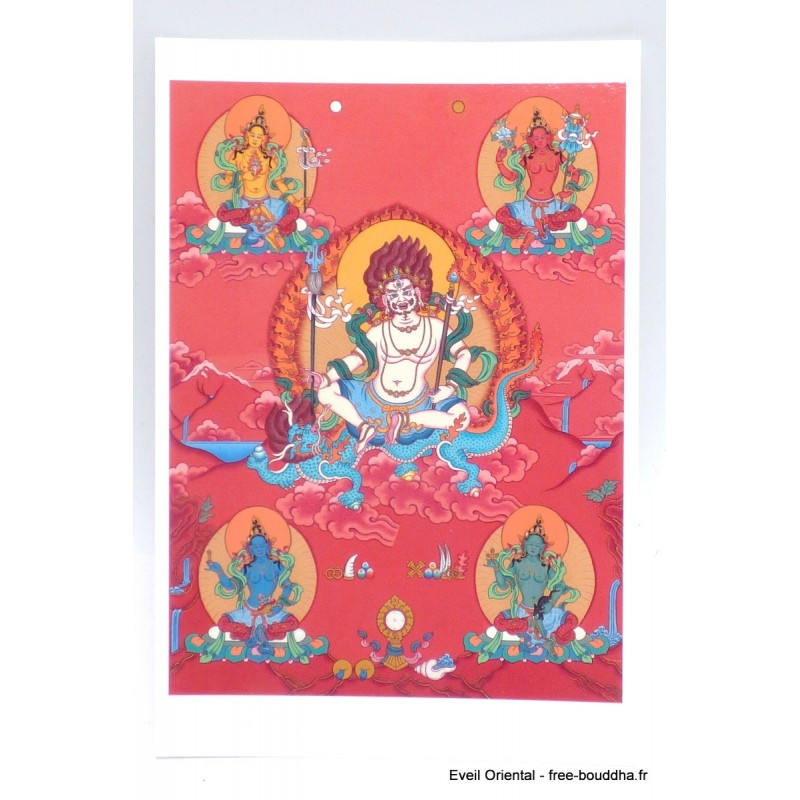 Carte postale bouddhiste Shambala blanc Cartes postales bouddhistes CPB62