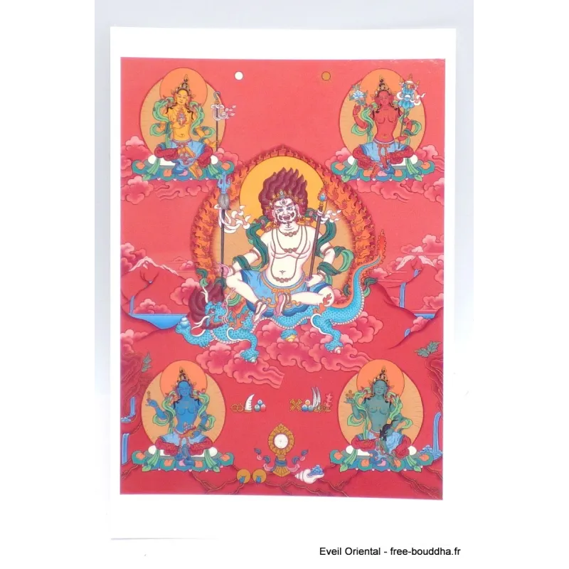 Carte postale bouddhiste Shambala blanc - Cartes postales bouddhistes
