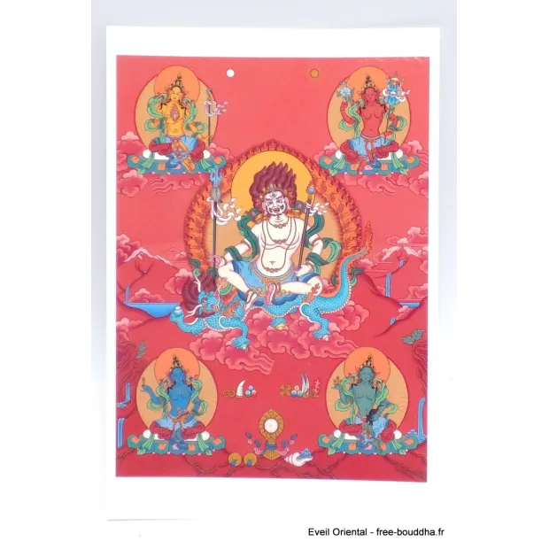 Carte postale bouddhiste Shambala blanc - Cartes postales bouddhistes