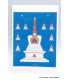 Carte postale tibétaine Stupa Cartes postales bouddhistes CPB64