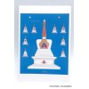 Carte postale tibétaine Stupa Cartes postales bouddhistes CPB64