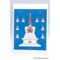 Carte postale tibétaine Stupa - Cartes postales bouddhistes