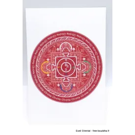 Carte postale tibétaine Mandala de la Compassion - Cartes postales bouddhistes
