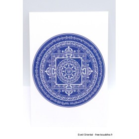 Carte postale tibétaine Mandala du Bouddha de médecine Cartes postales bouddhistes CPB69