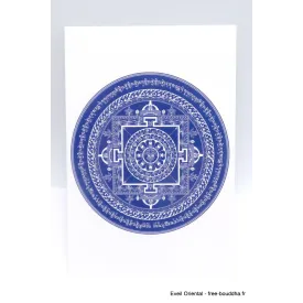 Carte postale tibétaine Mandala du Bouddha de médecine - Cartes postales bouddhistes