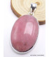 Bijou en Pétalite rose pendentif oval Bijoux en Pétalite LAM68.2