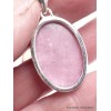 Bijou en Pétalite rose pendentif oval Bijoux en Pétalite LAM68.2