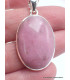 Bijou en Pétalite rose pendentif oval Bijoux en Pétalite LAM68.2