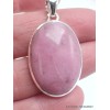 Bijou en Pétalite rose pendentif oval Bijoux en Pétalite LAM68.2