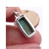 Pendentif rectangulaire Malachite sur Azurite Pendentifs pierres naturelles AW12.5