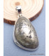 Pendentif en Pyrite plume forme libre Pendentifs pierres naturelles LAM75