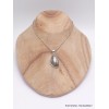 Pendentif en Pyrite plume forme libre Pendentifs pierres naturelles LAM75
