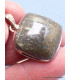 Bijou Pendentif en Pyrite plume carré Bijoux en Pyrite LAM75.1