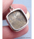 Bijou Pendentif en Pyrite plume carré Bijoux en Pyrite LAM75.1