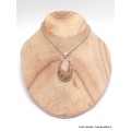 Pendentif oval en Jaspe Brecchia Pendentifs pierres naturelles B29.5