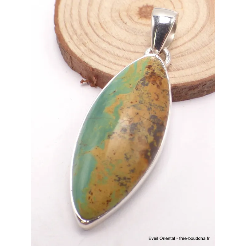 Pendentif Turquoise numéro 8 marquise - Pendentifs pierres naturelles