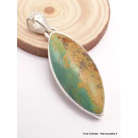 Pendentif Turquoise numéro 8 marquise - Pendentifs pierres naturelles