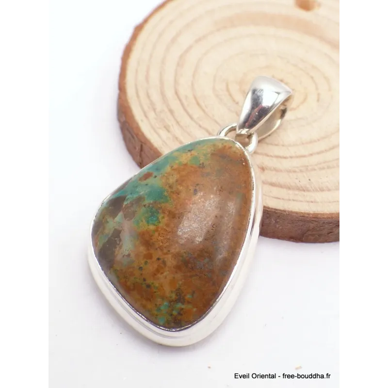 Pendentif Turquoise numéro 8 asymétrique - Pendentifs pierres naturelles