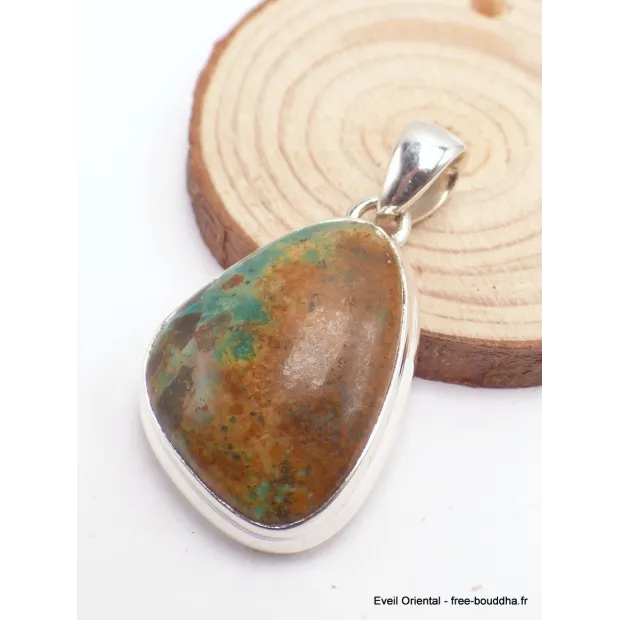 Pendentif Turquoise numéro 8 asymétrique - Pendentifs pierres naturelles
