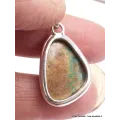 Pendentif Turquoise numéro 8 asymétrique - Pendentifs pierres naturelles