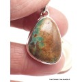 Pendentif Turquoise numéro 8 asymétrique Pendentifs pierres naturelles YM9.2