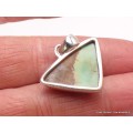 Pendentif Turquoise numéro 8 triangulaire Pendentifs pierres naturelles YM9.3