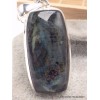 Grand Pendentif Pierre de Lune noire larvikite Bijoux en Pierre de lune YM12.2