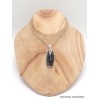 Grand Pendentif Pierre de Lune noire larvikite Bijoux en Pierre de lune YM12.2