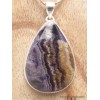 Pendentif Fluorite sur quartz forme goutte Pendentifs pierres naturelles YM17.1