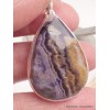 Pendentif Fluorite sur quartz forme goutte Pendentifs pierres naturelles YM17.1