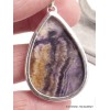 Pendentif Fluorite sur quartz forme goutte Pendentifs pierres naturelles YM17.1