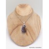 Pendentif Fluorite sur quartz forme goutte Pendentifs pierres naturelles YM17.1