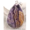 Pendentif Fluorite sur quartz forme goutte Pendentifs pierres naturelles YM17.1