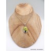 Pendentif Lezardite Serpentine oval Pendentifs pierres naturelles YM19