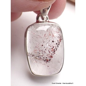 Pendentif Orire Lucky Quartz rectangulaire Pendentifs pierres naturelles YM21.2