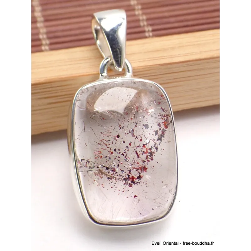 Pendentif Orire Lucky Quartz rectangulaire - Pendentifs pierres naturelles