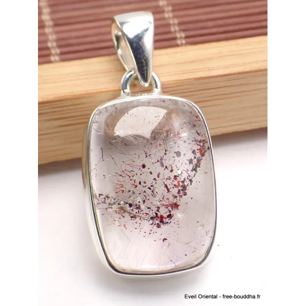 Pendentif Orire Lucky Quartz rectangulaire - Pendentifs pierres naturelles