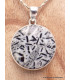 Pendentif rond en Hornblende Pendentifs pierres naturelles YM22